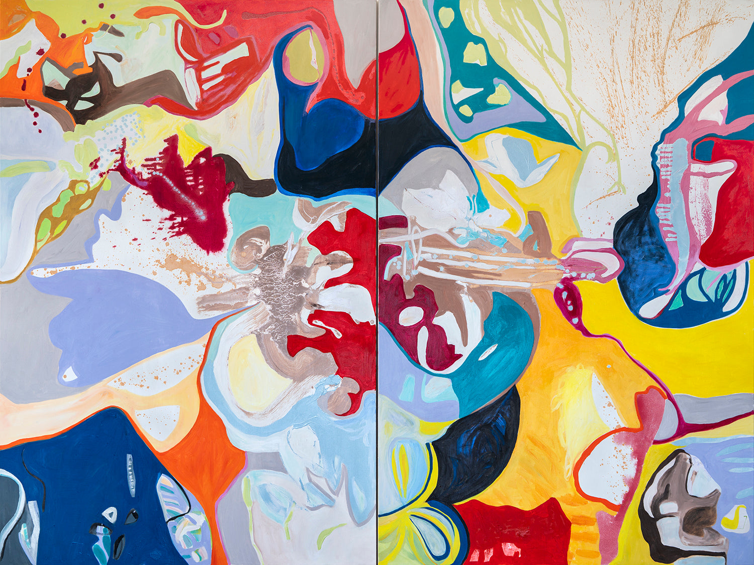 Fairytail Revised (Diptych, 96”x72")