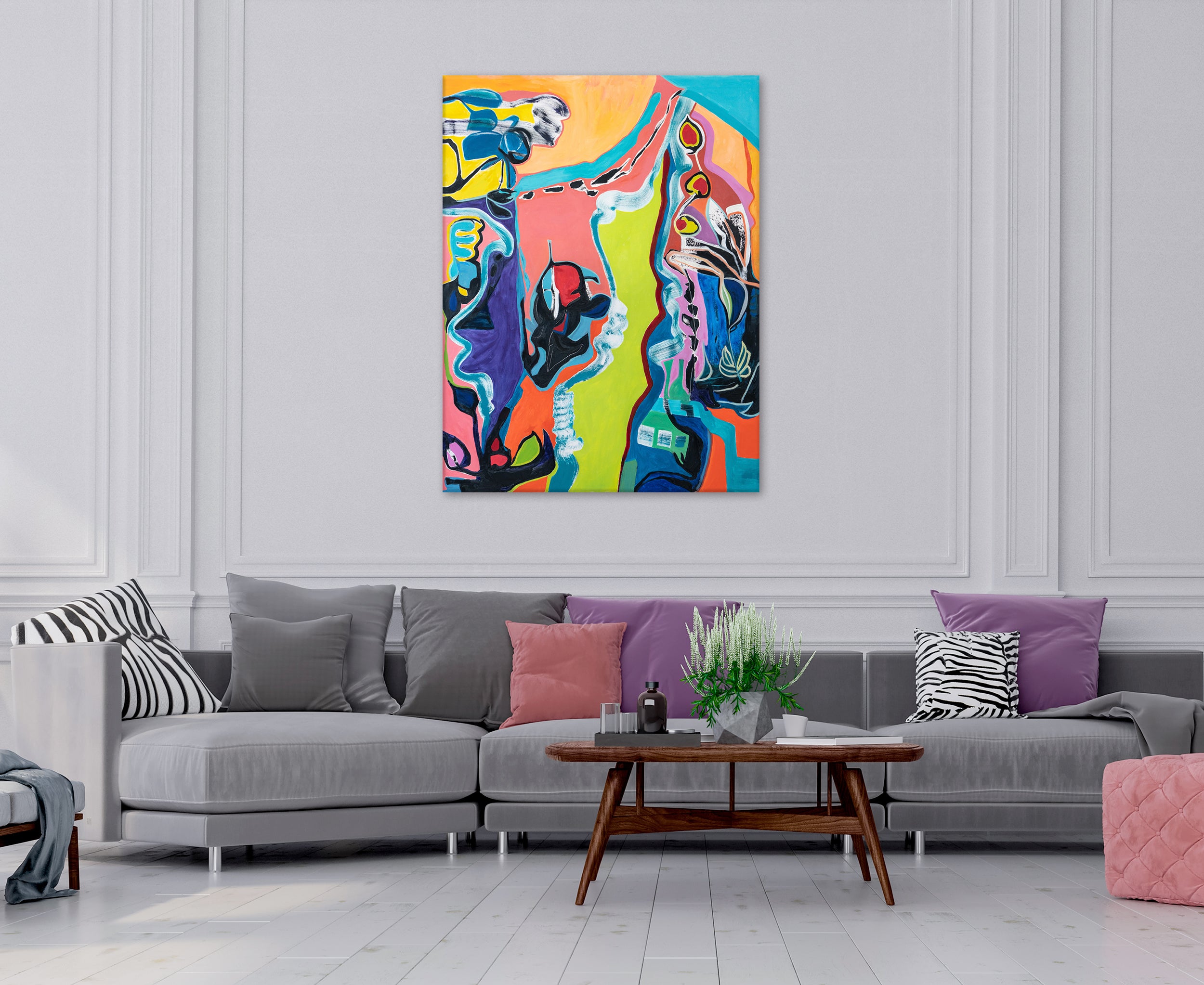 Blueberry (52”x68”)