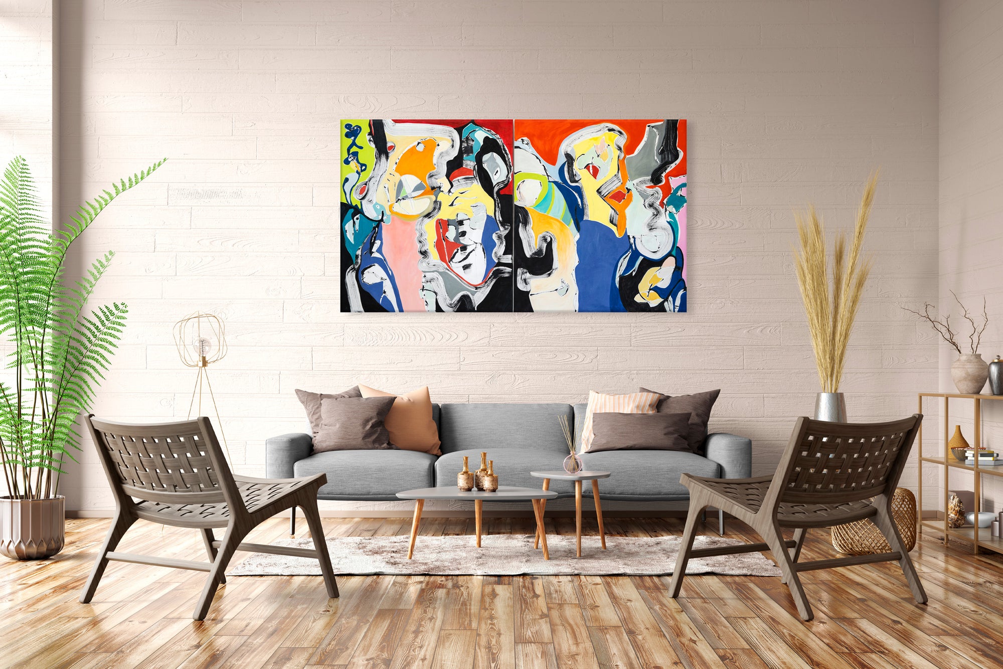 Notrite (Diptych, 72”x40")