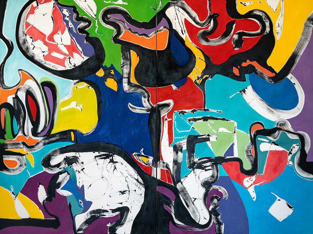 Deductive Reasoning (Diptych, 96”x72")