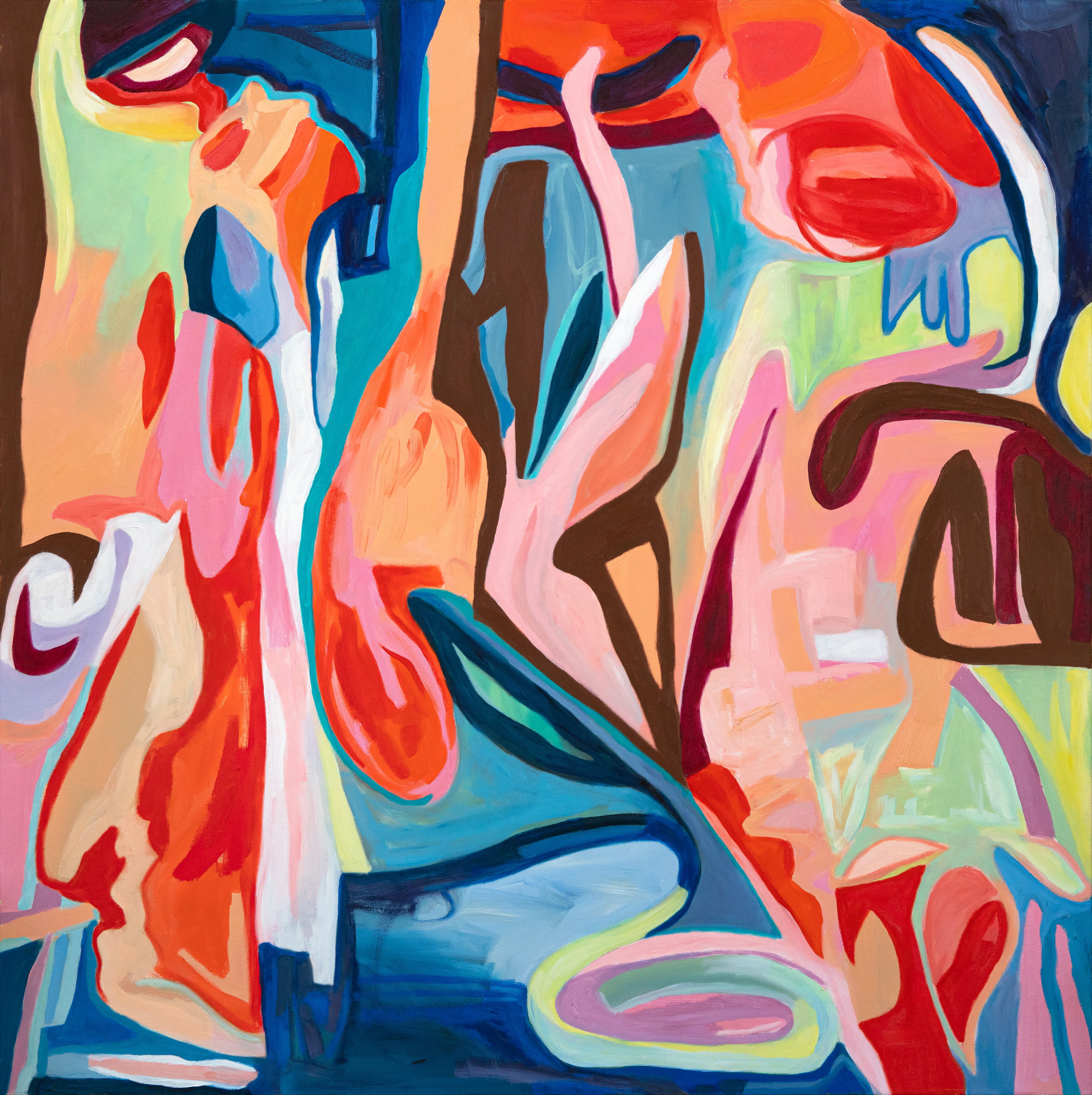 Peachy (40”x40”)