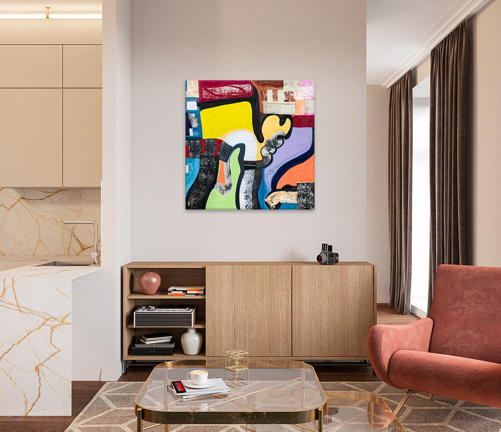 You Can't Step in the Same River Twice no. 5 (40”x40”)